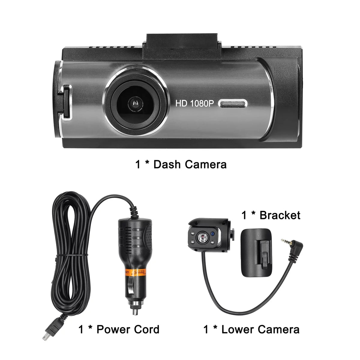 Auto DVR Tomshoo Motion language, Detection, Lens Vision Night Car Dual Wide Angle, Recorder, Cam, 170° Dash Multi