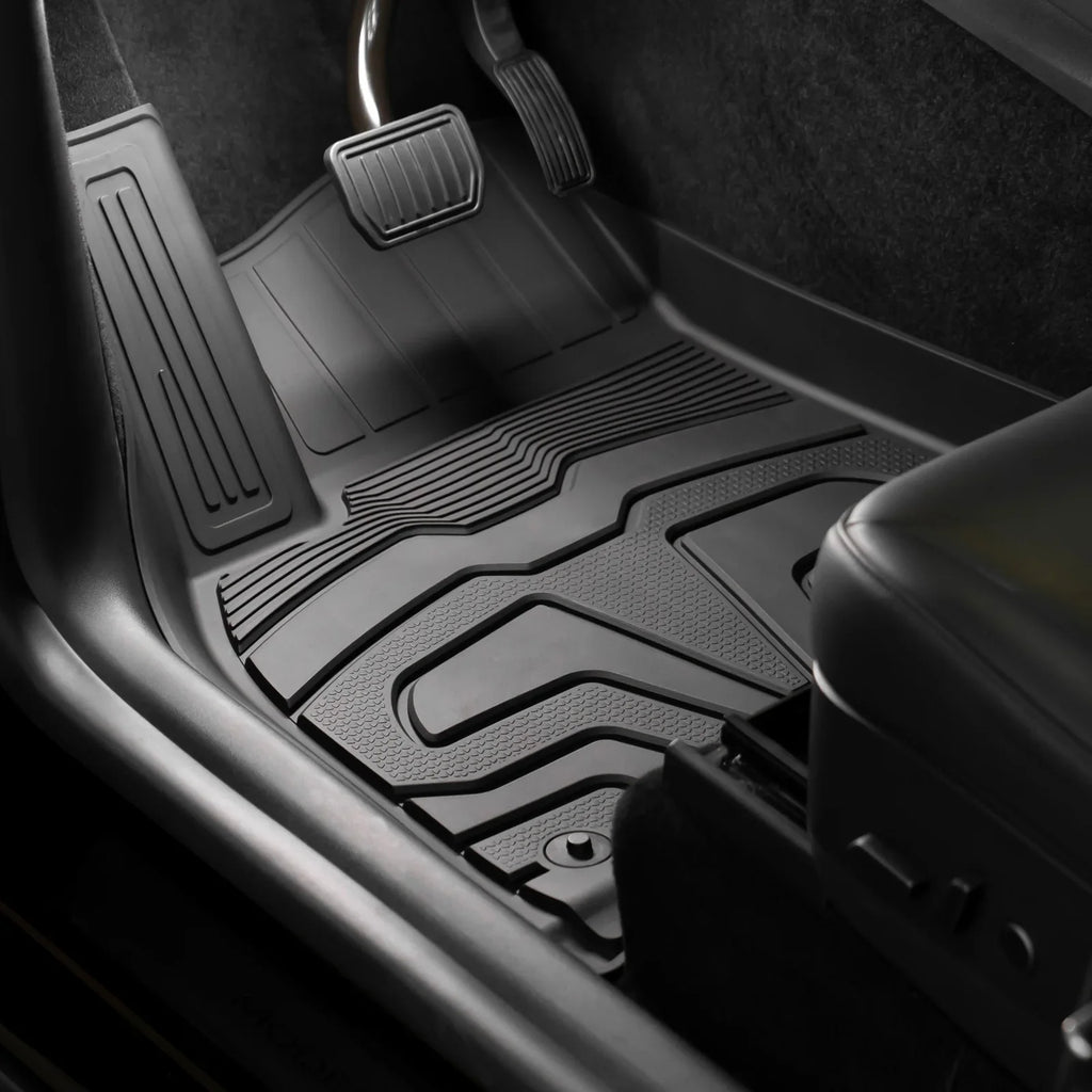 Y, Full 2nd Compatible Protection Floor Custom Mats Weather 2020-2023 All Tray TPE Motorsports Black Mats, 3D Trunk Floor Front Ikon Row Heavy Rear & Tesla + Liners, with Mat Set Cargo Model Duty