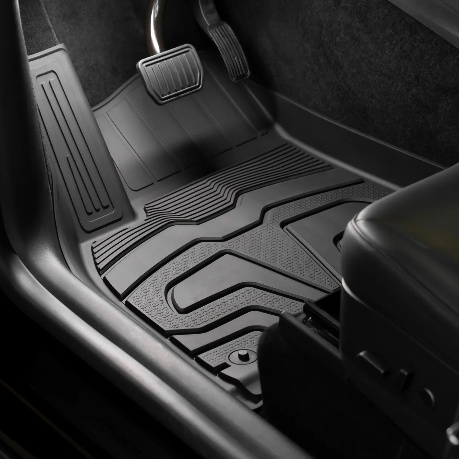 Y, Full 2nd Compatible Protection Floor Custom Mats Weather 2020-2023 All Tray TPE Motorsports Black Mats, 3D Trunk Floor Front Ikon Row Heavy Rear & Tesla + Liners, with Mat Set Cargo Model Duty