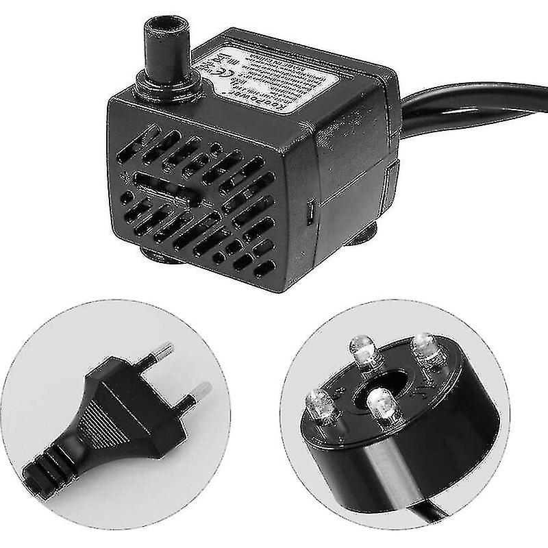 Pump Led, Garden Garden, Pump Pond, Well, Water With Mini Small Fountain 180l/h, Aquarium, 3.5w, Water