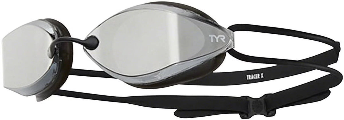Frame/Silver Lens Gasket/Silver Goggle BLK Tracer TYR Mirror X Metallic Racing Mirrored