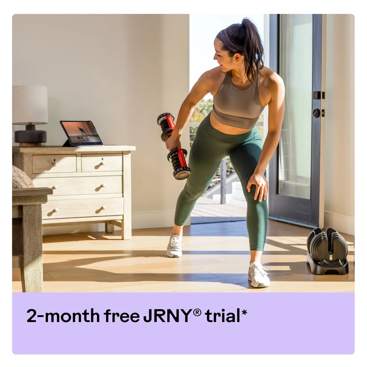 Dumbbell, 552 BowFlex SelectTech Litho, Membership Free 2-month Single, JRNY