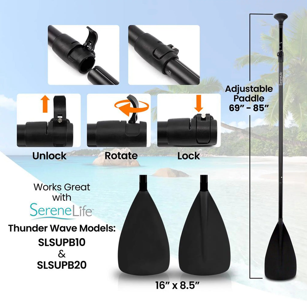 Up Oar Adjustable Paddle Stand Height Universal Serenelife with Boards for