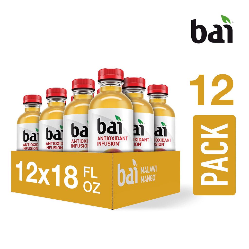 Antioxidant Malawi 12 Oz, Drink, Mango, Fl Gluten-Free, Bottles Pack Bai Infused 18