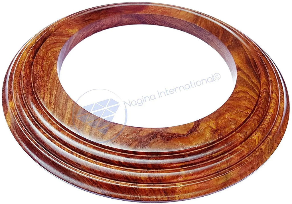 Handcrafted Frame Base International Hardwood Inches) | Polished Wooden Nagina (12 Solid