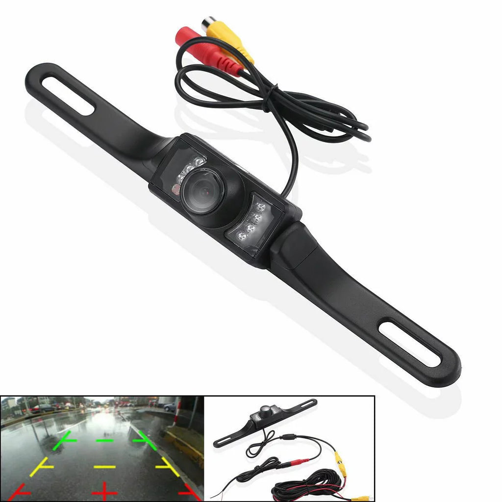 Night Car Camera Mount Backup Reverse View Color Plate License Waterproof Rear