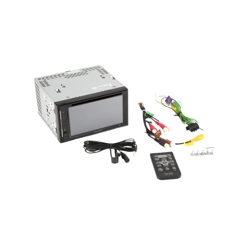 2002-2004 Car Bundle Digital Media Touchscreen AVH-241EX Camera/Installation Kit/in-Dash Bravada with 6.2" Receiver Bluetooth/Backup Double for Oldsmobile AM/FM DVD/CD Stereo Pioneer W/ KIT4835 DIN