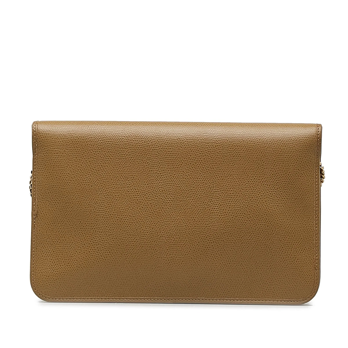 Brown Authenticated Pre-Owned Calf Crossbody Unisex Bag Leather (Good) Chain Crossbody Dior