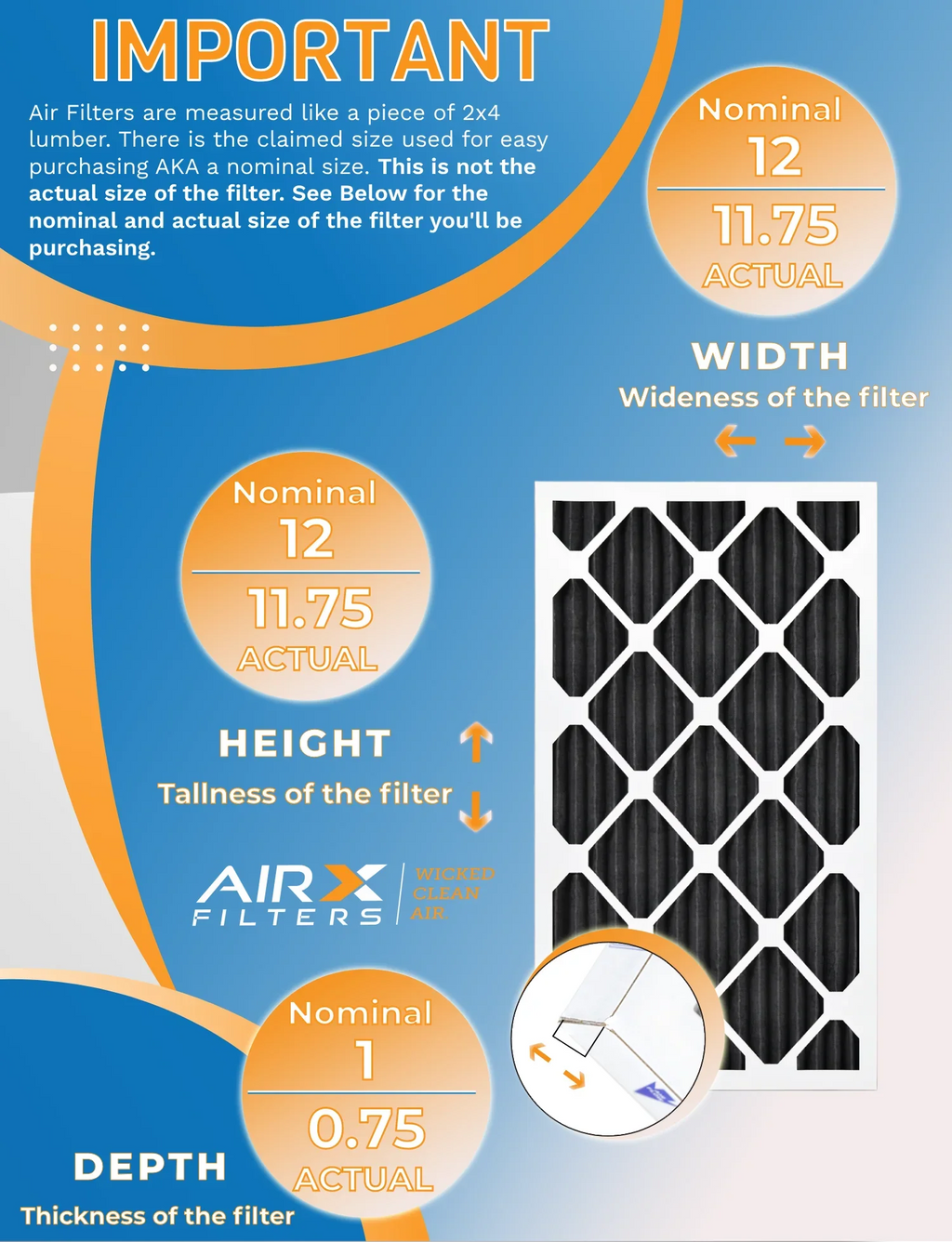 Odor Filters Retention CLEAN Air Furnace Made AIR. Rating, FILTERS 5, 12 12x12x1 Pet MERV Filters WICKED 700, to USA Pack by 8 MPR AIRX of Filter FPR Comparable in -