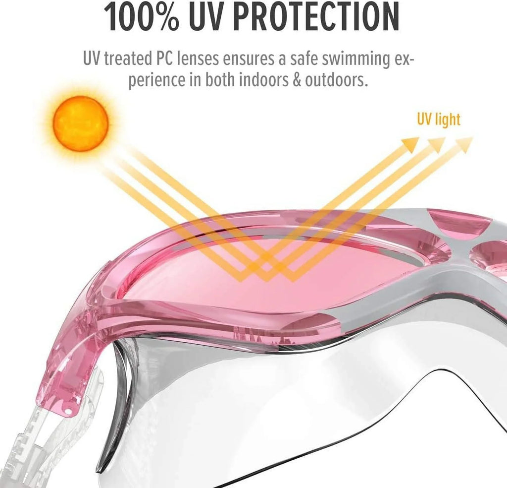 Swimming OutdoorMaster Swim Mask & - Anti-Fog Mask Waterproof Wide Goggles View