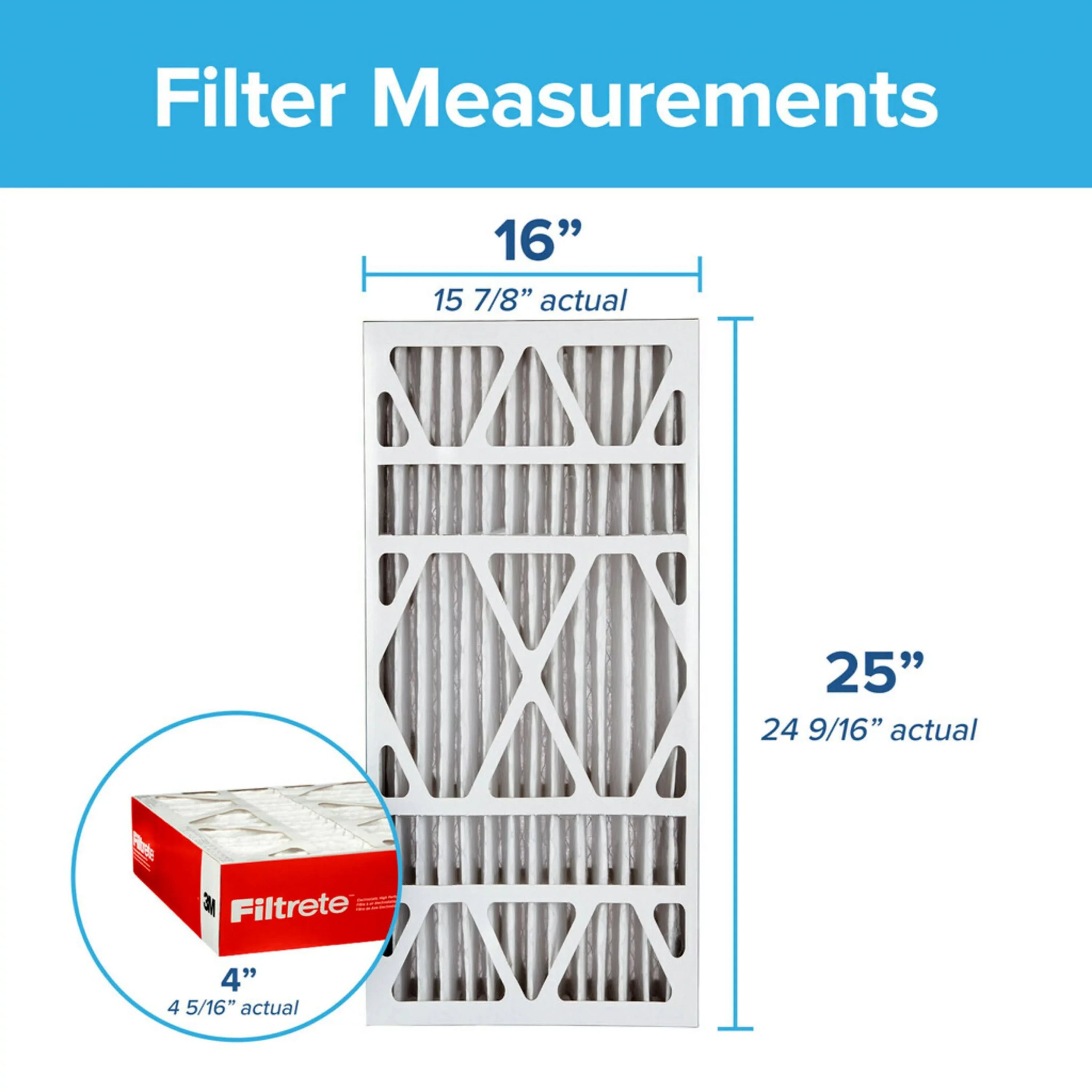 MPR Filtrete Filter, 11, Defense, Air Filters 2 16x25x4 1000 Allergen MERV
