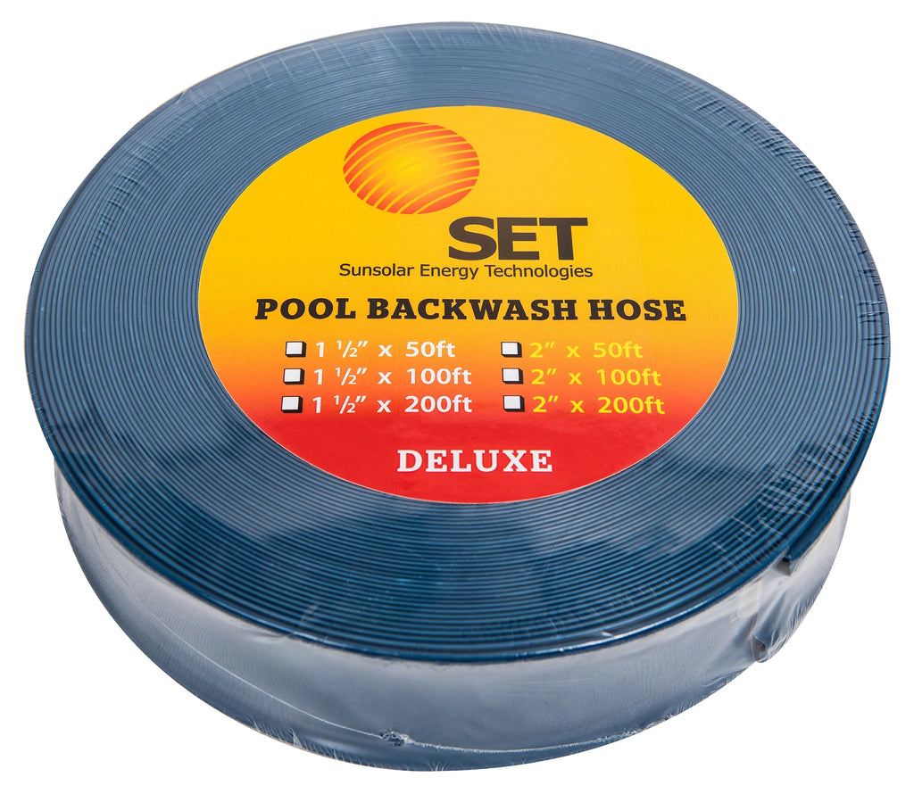 1.5'' Deluxe Duty Hose Discharge long - Swimming 100ft Heavy Pools for Backwash