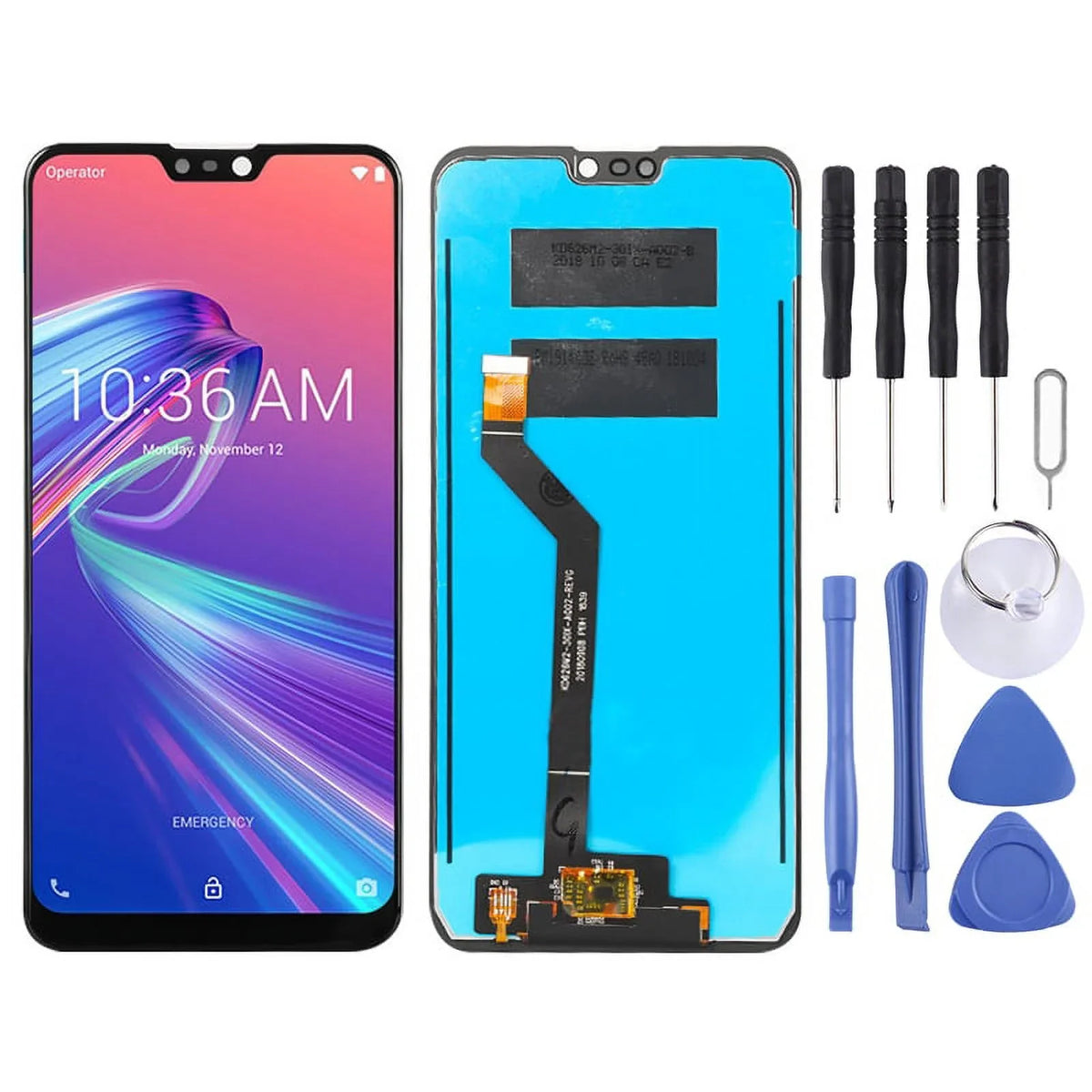 Assembly Cellphone ZB631KL (M2) Zenfone for Repair Pro Digitizer Screen Asus Parts with LCD OEM Max Full (Black)