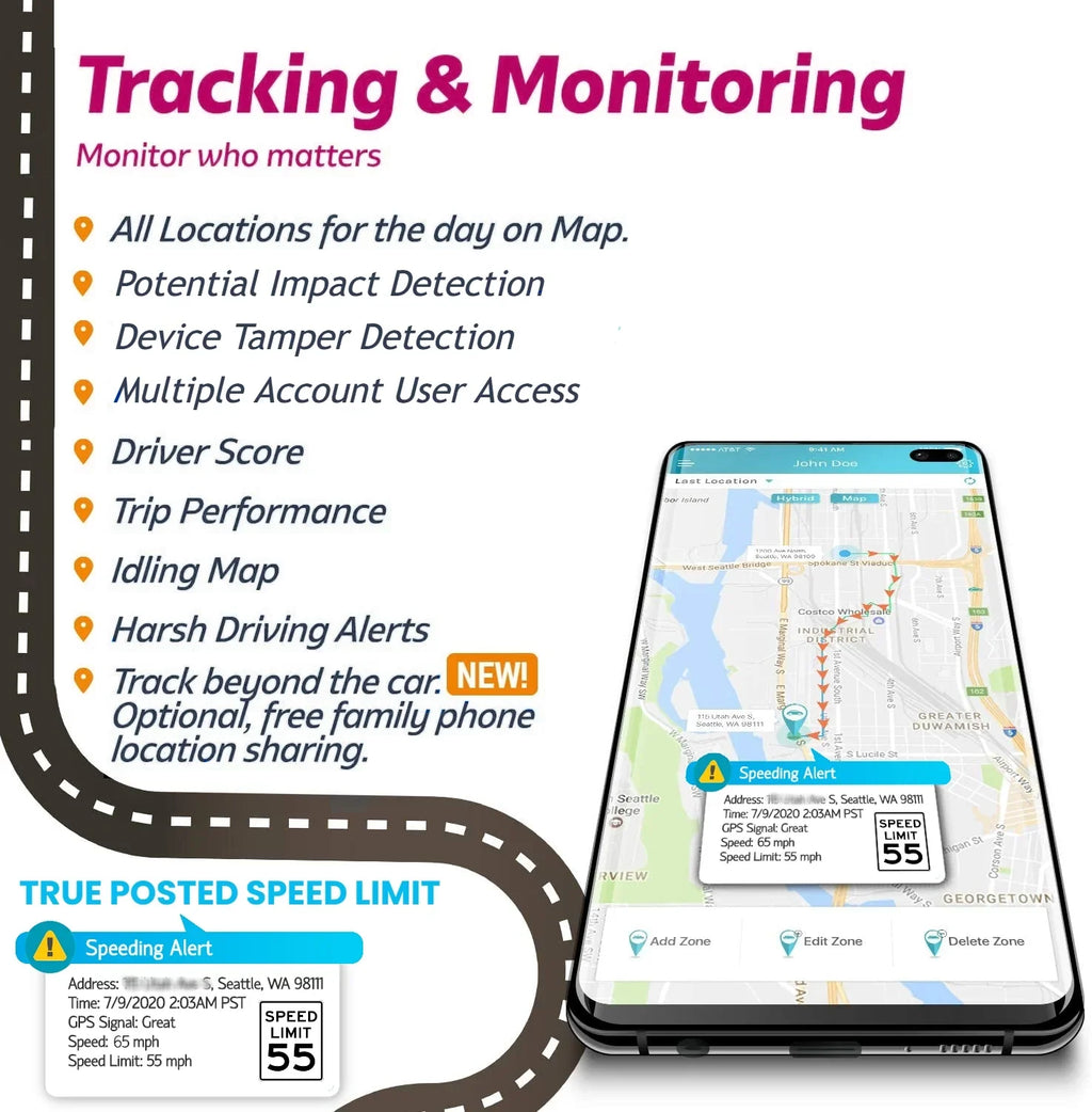 Live Fuel No VyncsPro OBD Seconds Year GPS 60 GPS Included Tracker Teen GPS, Recall, Plan Report. Time 1 Alert, Real Car Unsafe Health, Car Fee Tracker Map, 4G Data Driving Monthly