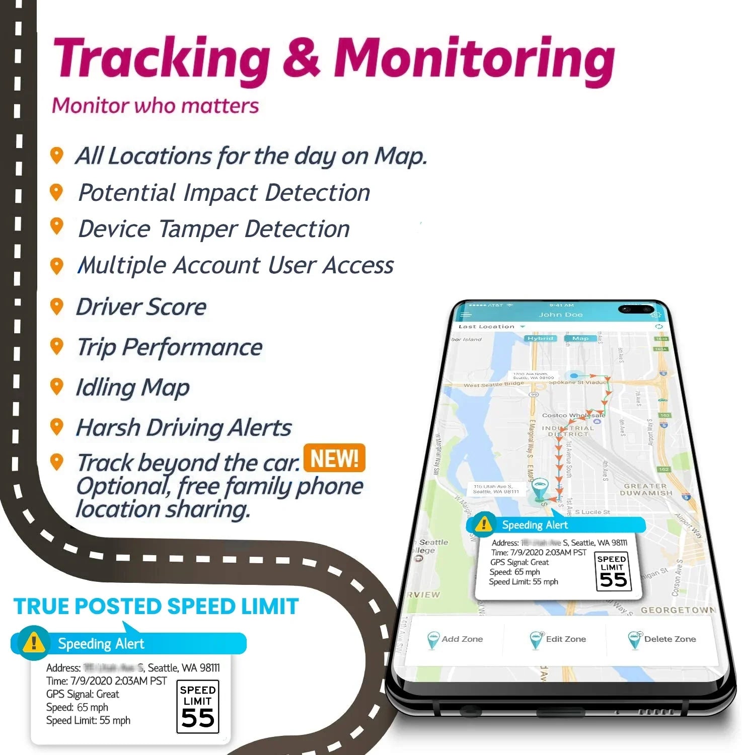 Live Fuel No VyncsPro OBD Seconds Year GPS 60 GPS Included Tracker Teen GPS, Recall, Plan Report. Time 1 Alert, Real Car Unsafe Health, Car Fee Tracker Map, 4G Data Driving Monthly