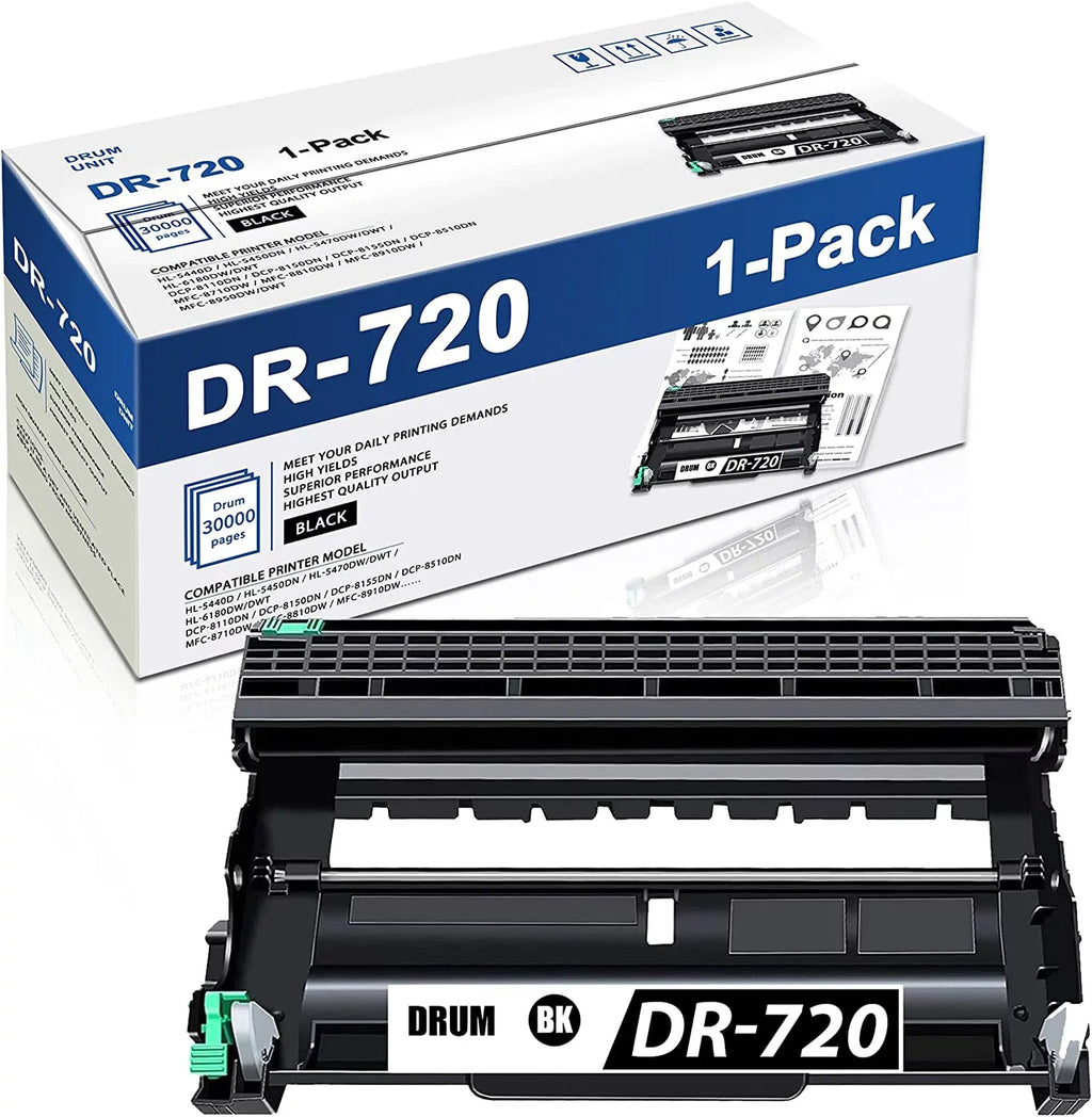 8810DW 8150DN 5470DWDWT MFC8710DW DCP8110DN 8910DW Brother PackBlack 1 Unit Compatible DR720 Drum Printer Included Replacement DR720 for Unit Drum Toner hl5450DN Not