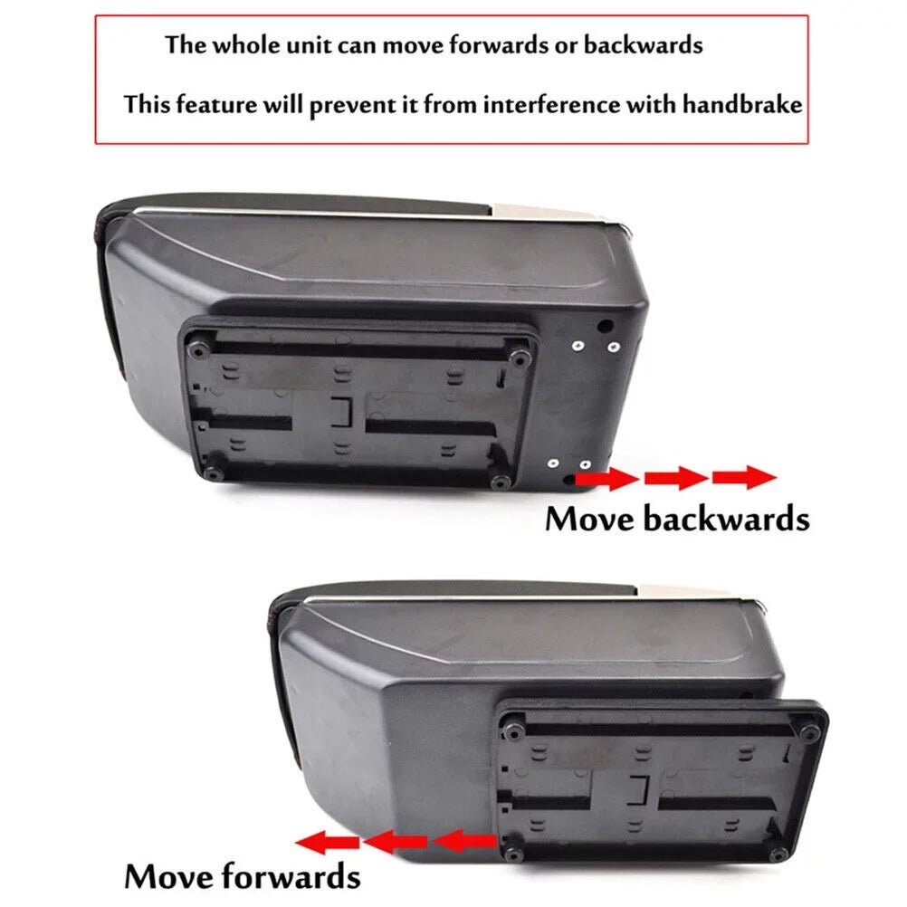 Console Box Rest Fiesta Arm Parts Cup Storage For Holder Ford 2011-2019 Armrest