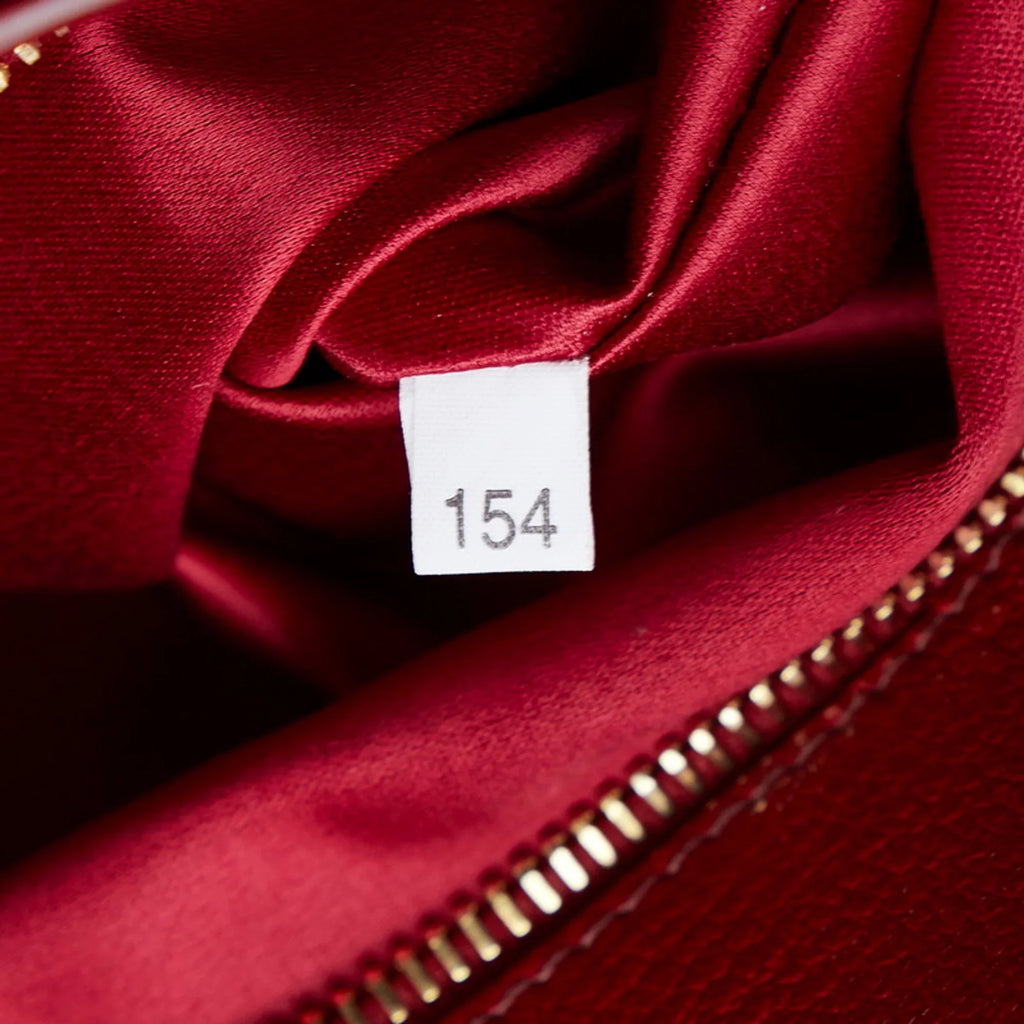 Miu MIUMIU Shoulder Madras (Good) RN0726 Ladies Miu Pre-Owned Bag Bicolor Handbag Leather Red Miu Orange