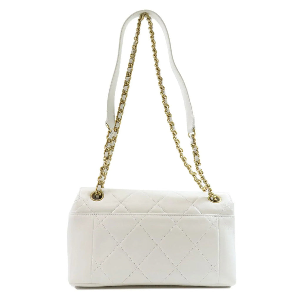 Lambskin CHANEL (Good) Shoulder Ladies Matelasse Bag Pre-Owned Chain Chanel