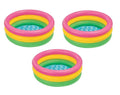 Colorful 3 Inflatable Pool, Sunset Baby Swimming Glow Multicolored Intex