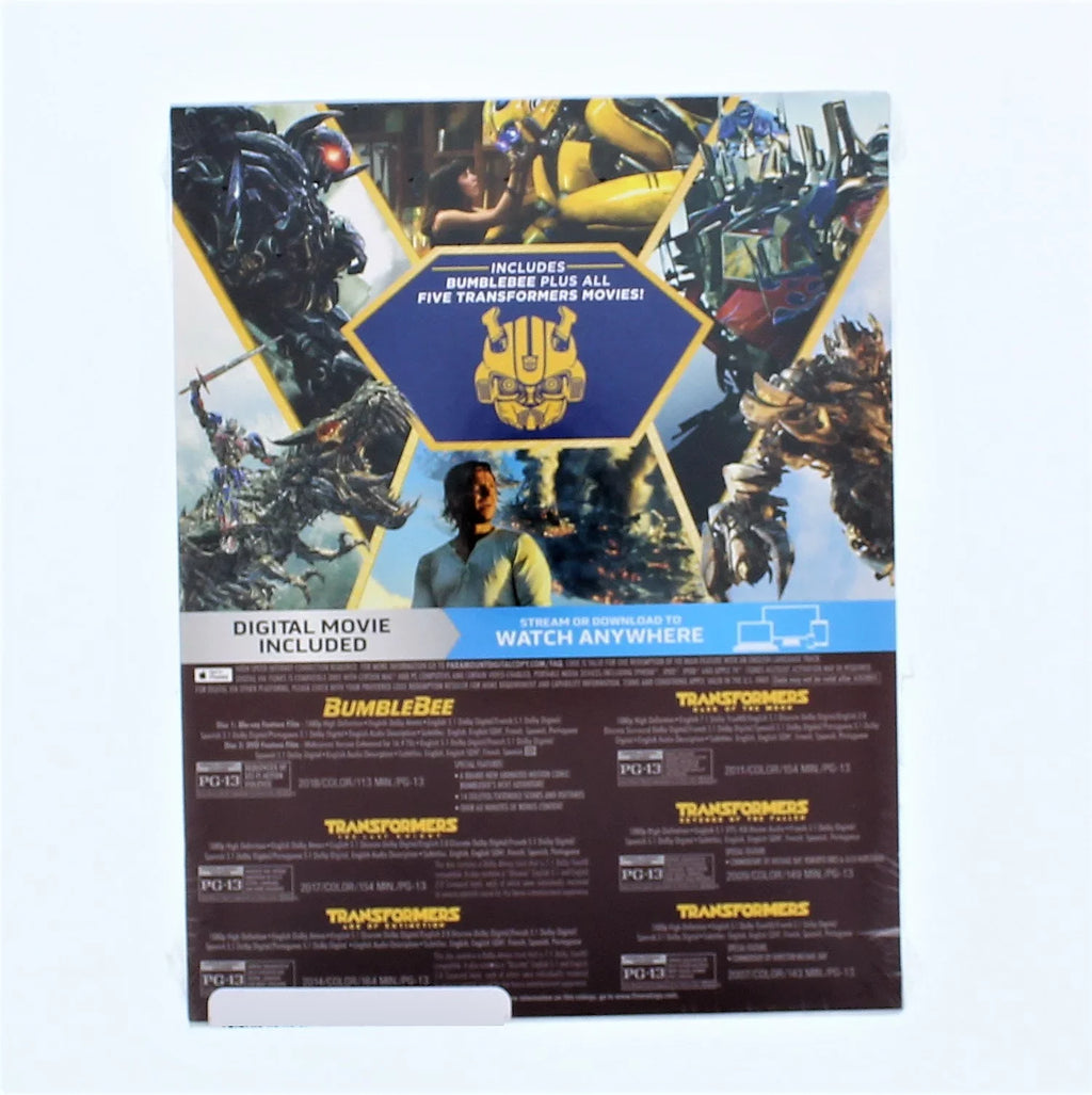 6-Movie Transformers (Blu-ray) and Pack Bumblebee