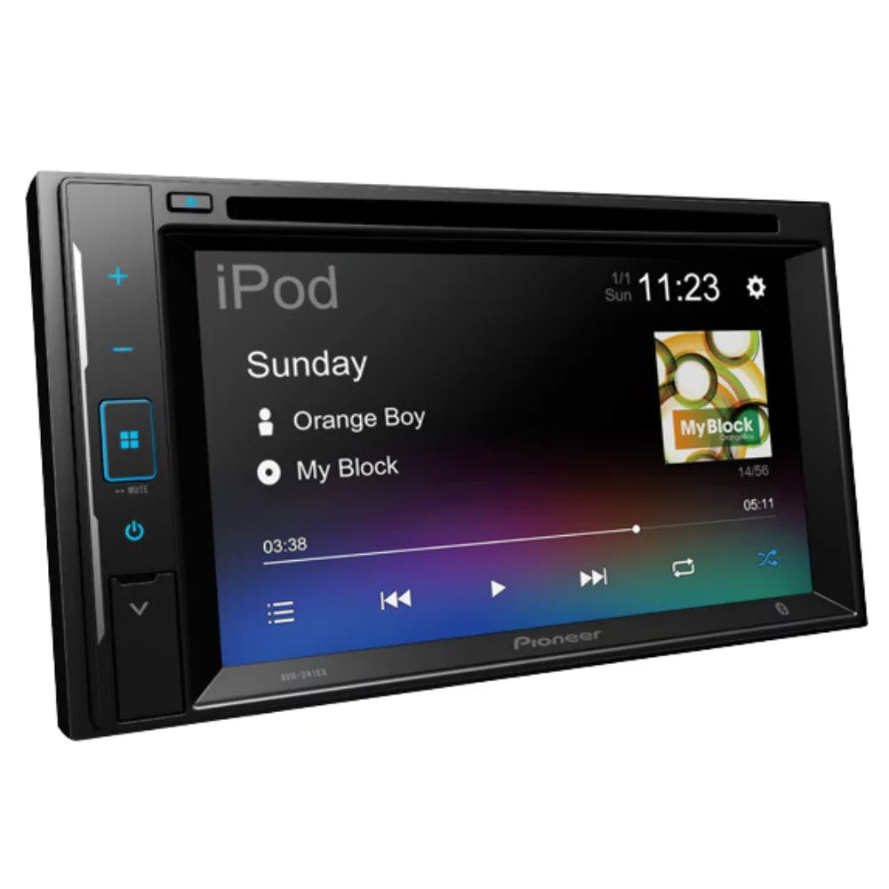 2002-2004 Car Bundle Digital Media Touchscreen AVH-241EX Camera/Installation Kit/in-Dash Bravada with 6.2" Receiver Bluetooth/Backup Double for Oldsmobile AM/FM DVD/CD Stereo Pioneer W/ KIT4835 DIN
