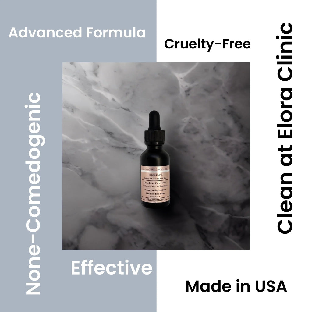 & - Clinic - - Hyaluronic Serum + + Glutathione Rejuvenating Hydrating Glutathione Acid Serum Glutathione Elora Acid Free Oil - Water Based Hyaluronic