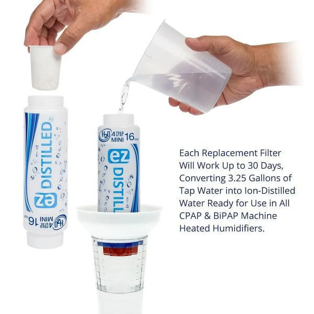 Water New (H2O Filtration 4 CPAP Mini) EZ System Distilled