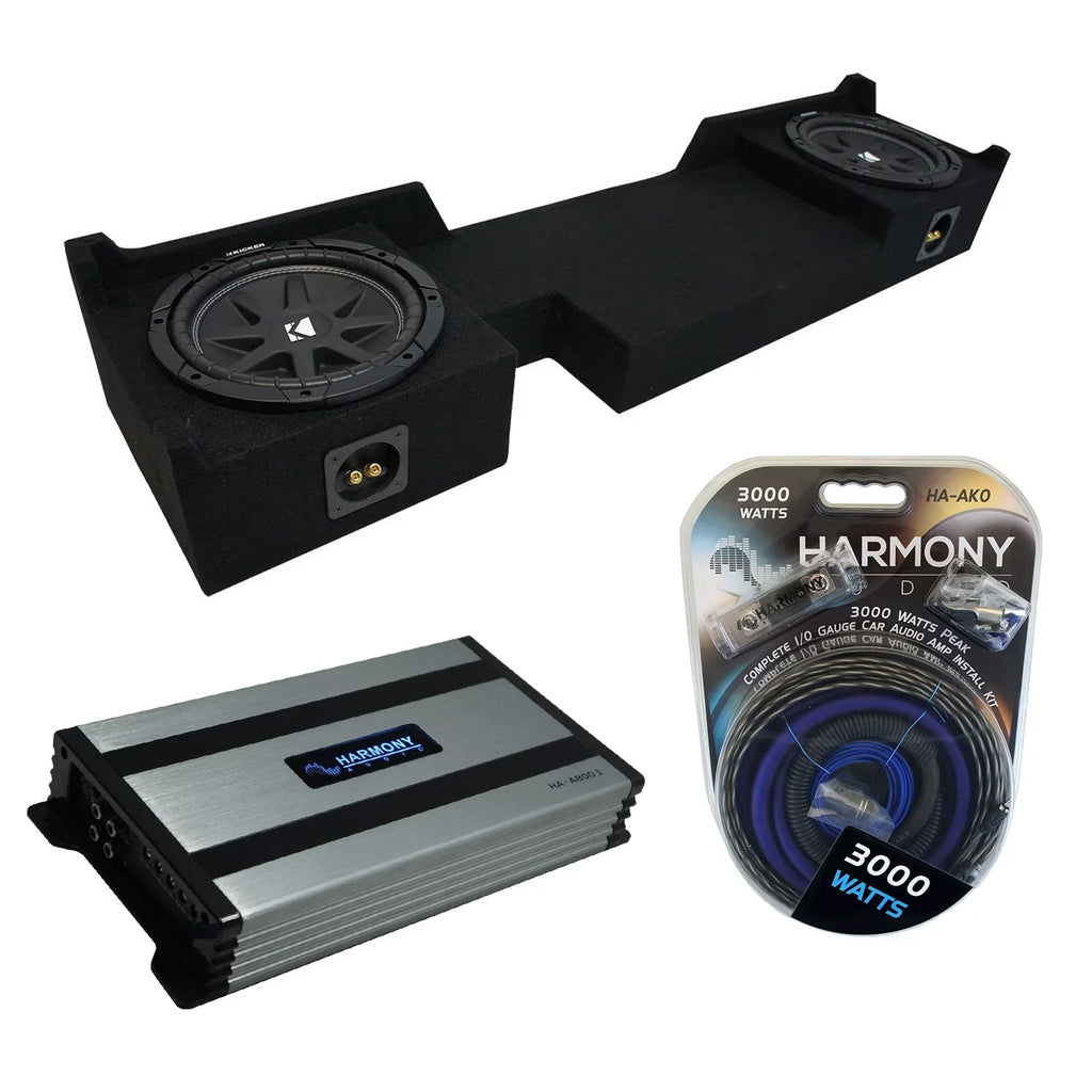 Kicker 04-08 C10 F-150 Ford Amp Sub Dual Box Cab 10 Ext Super Comp HA-A800.1