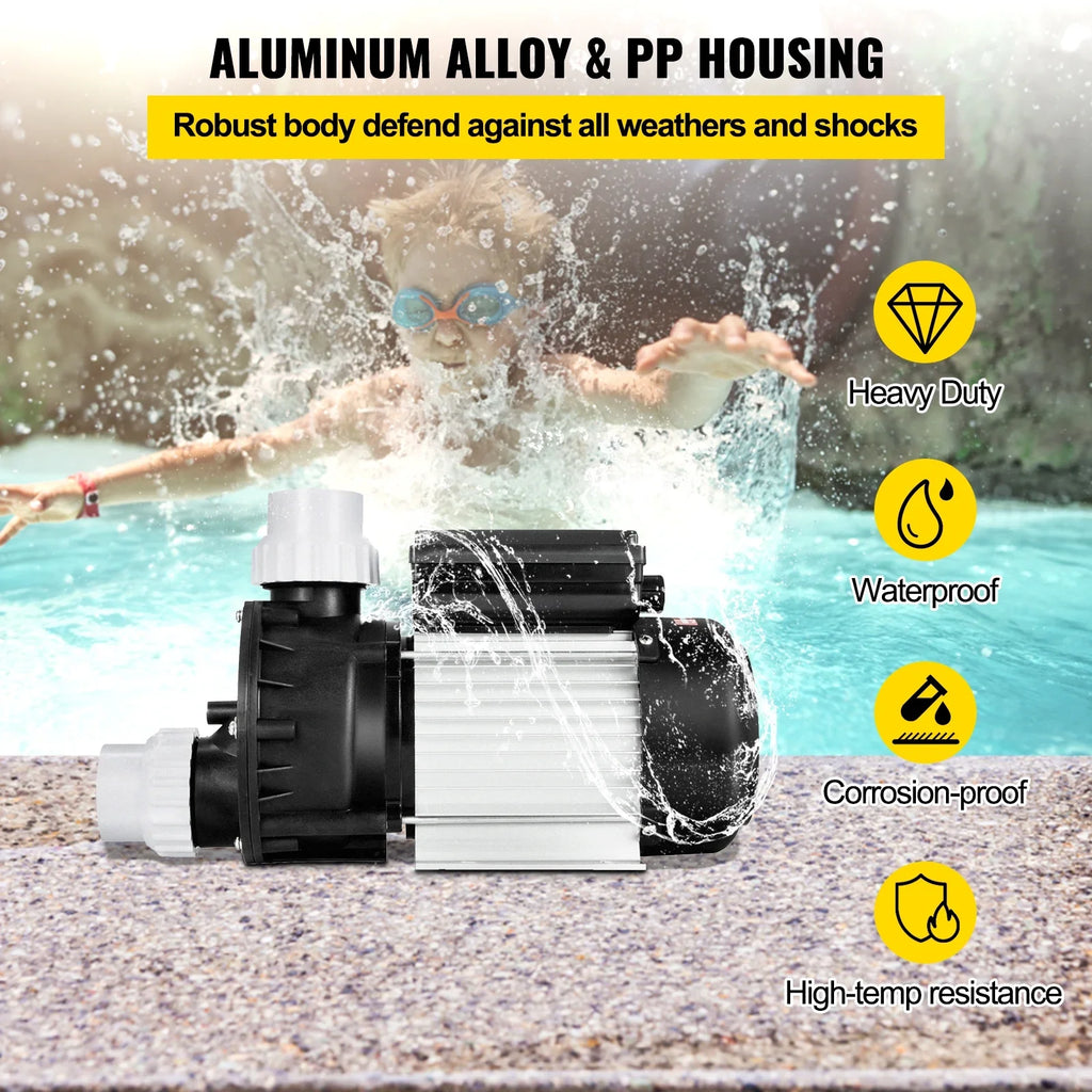 Priming Pump BENTISM Swimming Self Filter 1HP 750W Electric Spa Pool Water