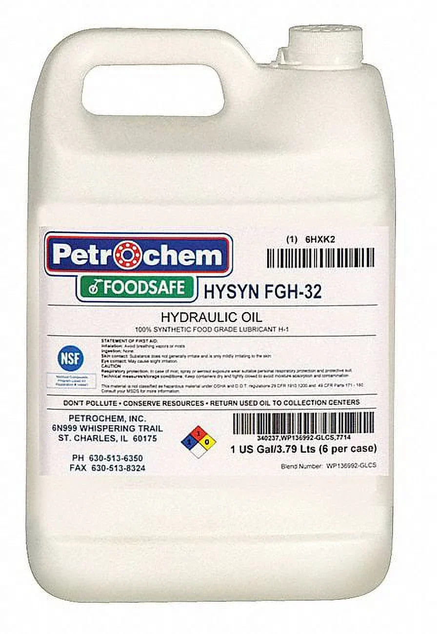Oil,Food HYSN 32 Hydraulic FGH-32-001 Grade,1gal,ISO Petrochem Syn