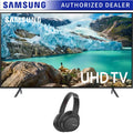 Canceling Black 50 2019 Smart with Noise Model TV Headphones Sony Bundle inch WH-CH700N UHD LED Wireless RU7100 4K Bluetooth Samsung