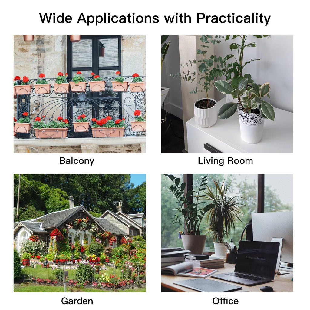 Pump System with Time Panel/ Programmable Watering Control Charging USB for Automatic Arealer WiFi/ Built-in Voice/ System Dual Manual Battery Solar Watering Home Compatible Device Watering Smart