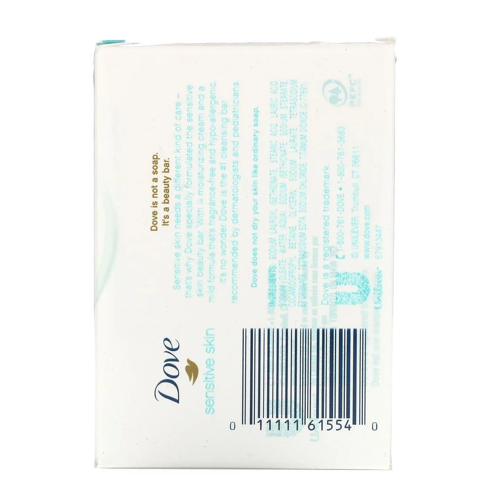 3.75 Bar 4 of Dove, Bars, Pack Skin, Soap, 3 Free, oz Fragrance Sensitive Beauty