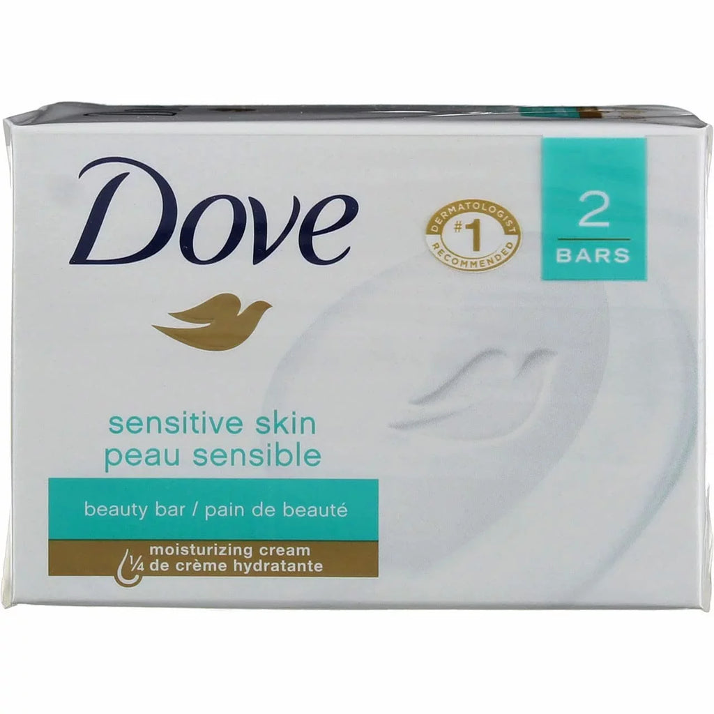 Sensitive Bar Hypo-Allergenic (Pack 4 2 Unscented Ea 3) Of Dove Beauty Skin Oz,