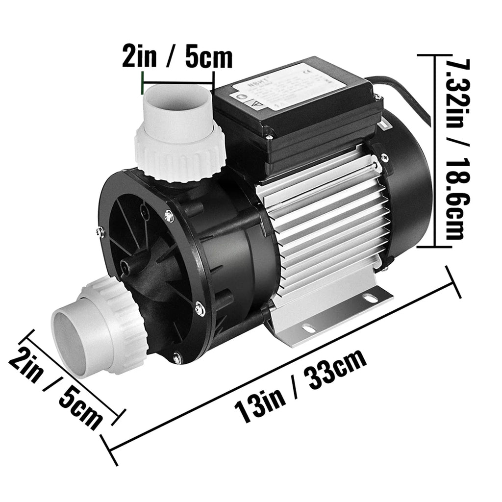 Priming Pump BENTISM Swimming Self Filter 1HP 750W Electric Spa Pool Water