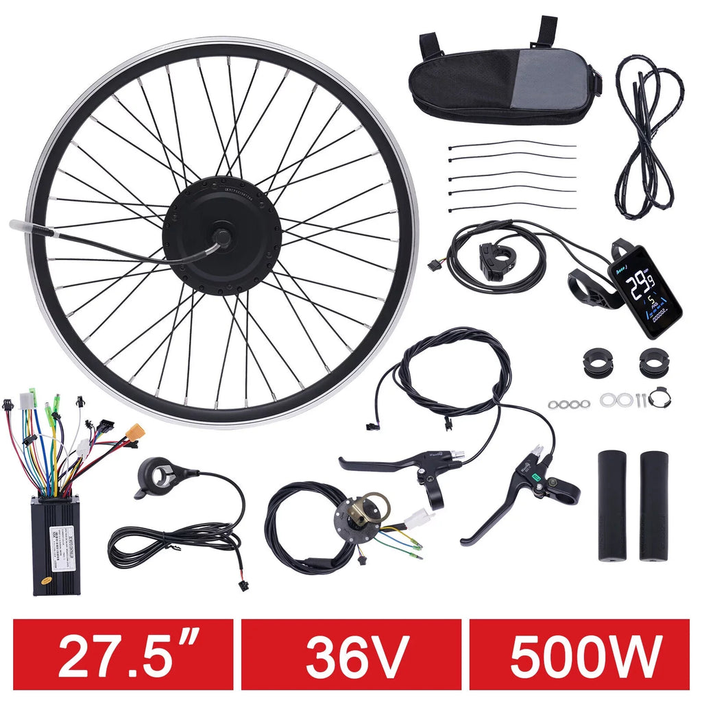 500W Conversion 27.5" Motor Wheel Motor DENEST Front Kit Electric 36V Hub Bicycle E-Bike