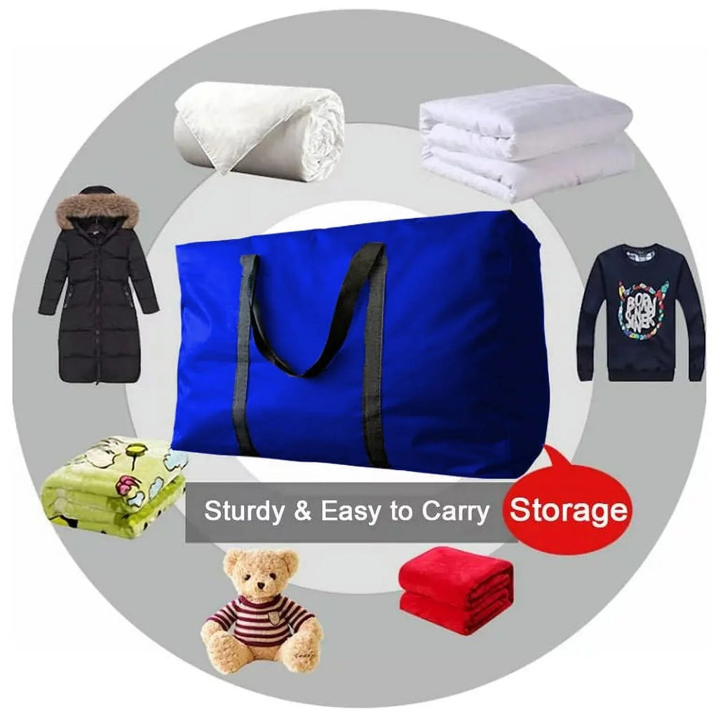 Bags, Supplies, Strong Heavy Packing Sherry Large Duty Handles Blue（4 & to Extra Moving Bags Zippers，Alternative Pack） & Storage Backpack Straps Boxes, Moving Moving
