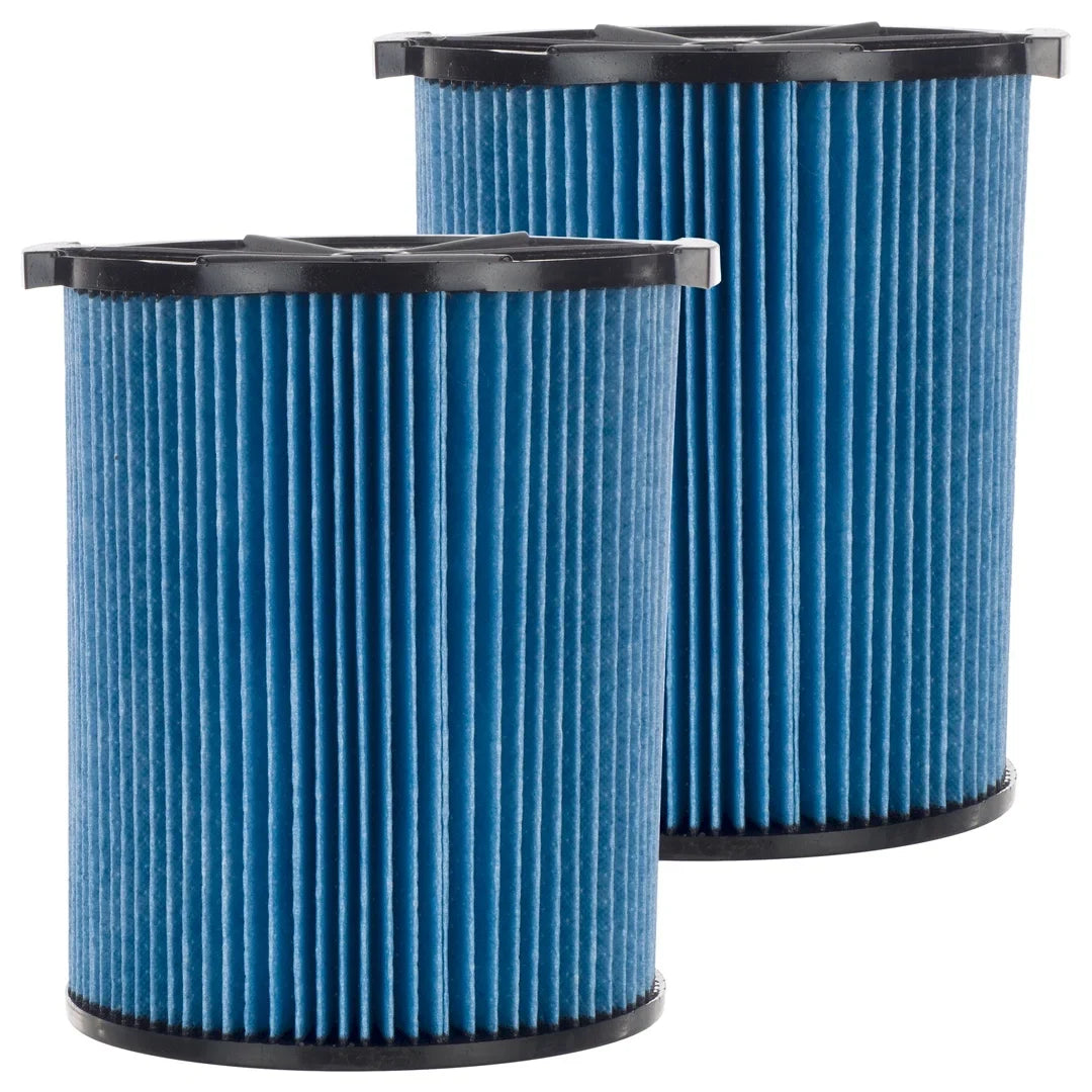 72952 Wet Filter Replacement VF5000, 3-Layer Washable Compatible 2 Gallon with Fine Pack 5-20 Cartridge & & RIDGID Dry Reusable Dust Part Vacuums,