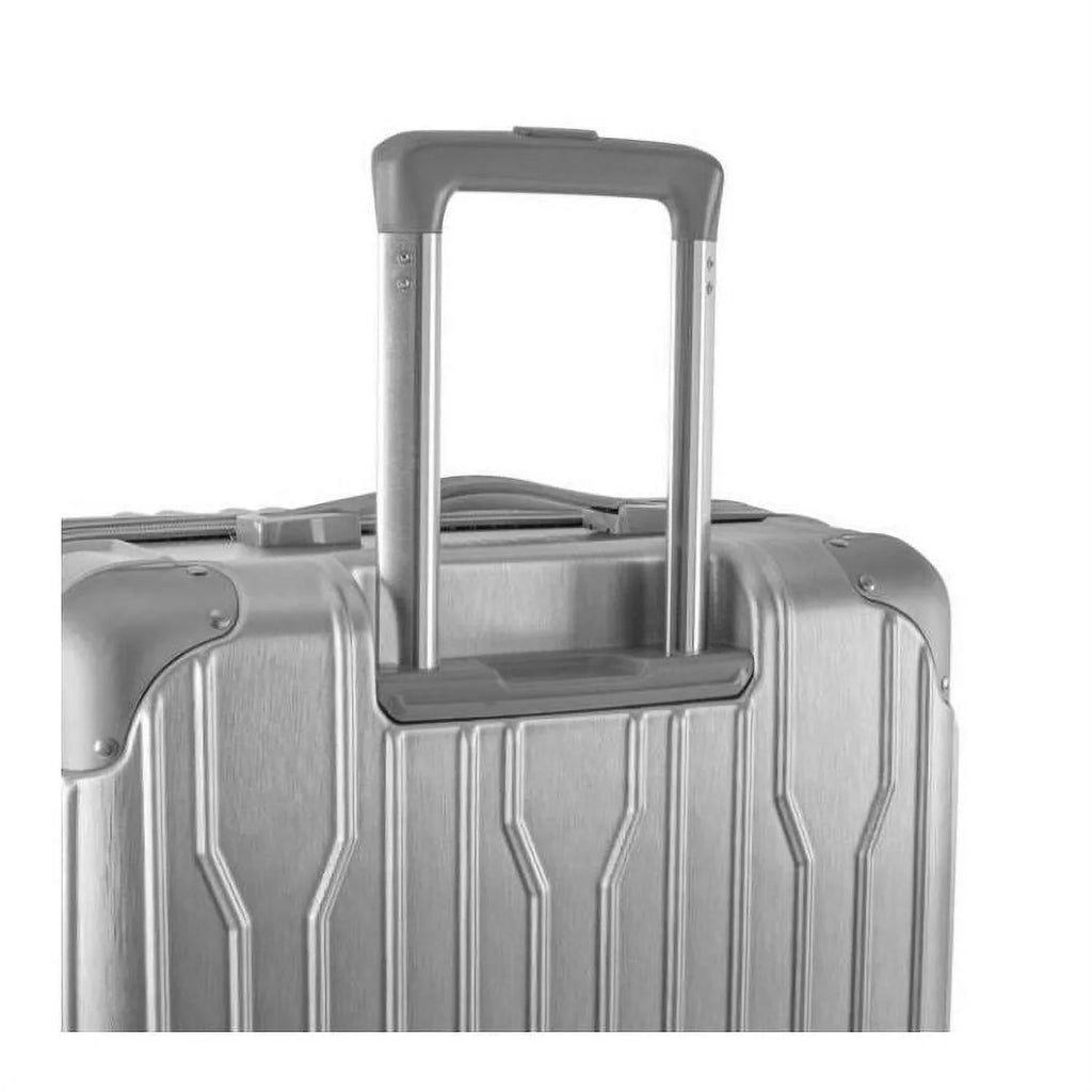 Expandable, Spinner System Combination Telescopic Heys Carry-On Luggage 21-Inch Lock, Handle TSA with Wheels Xtrak Silver Lightweight,