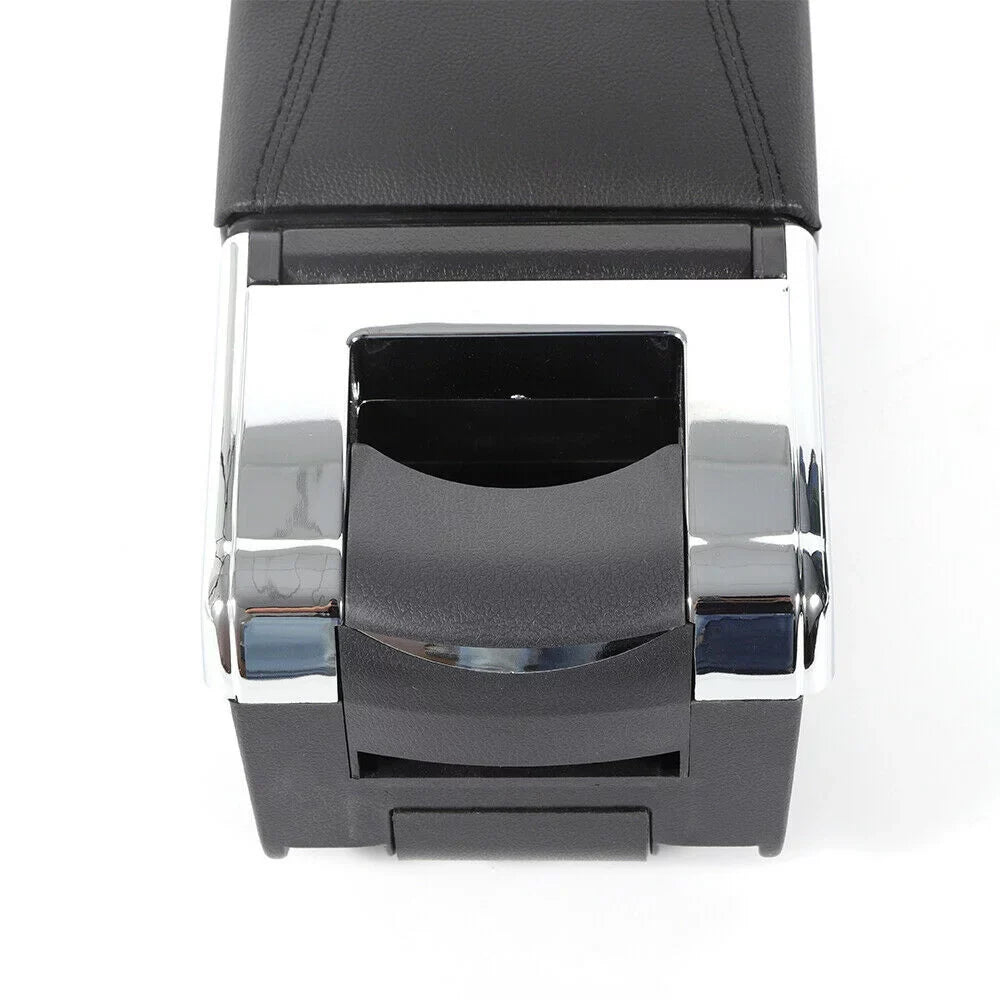 Nissan Case Box Tiida Central Rotatable Armrest Container Versa YIYIBYUS 2007-2011 Center Console Leather Black for Storage Car