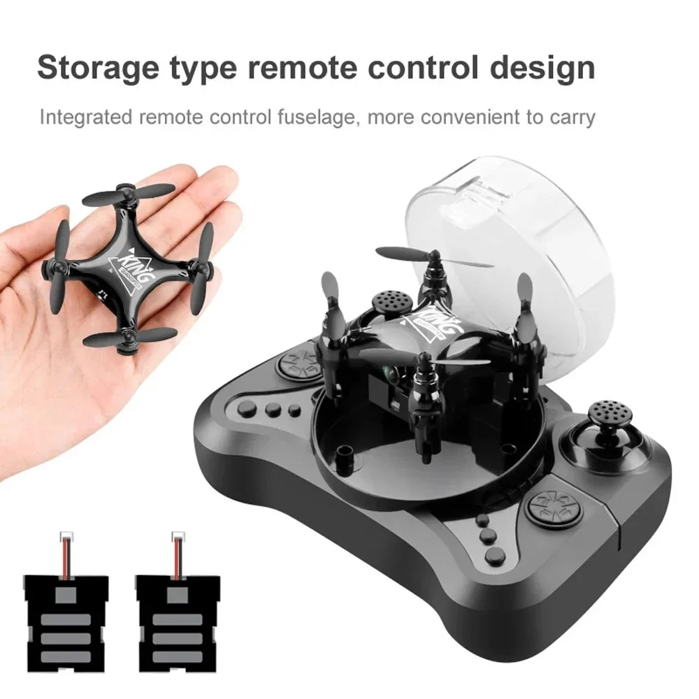 Kids,RC Drones K01 for RC Batteries,Headless Landing Camera With Gift Toys 2pcs Drone Quadcopter Foldable Mini Click Aircraft for Take-off One and Suitable HD and Beginners