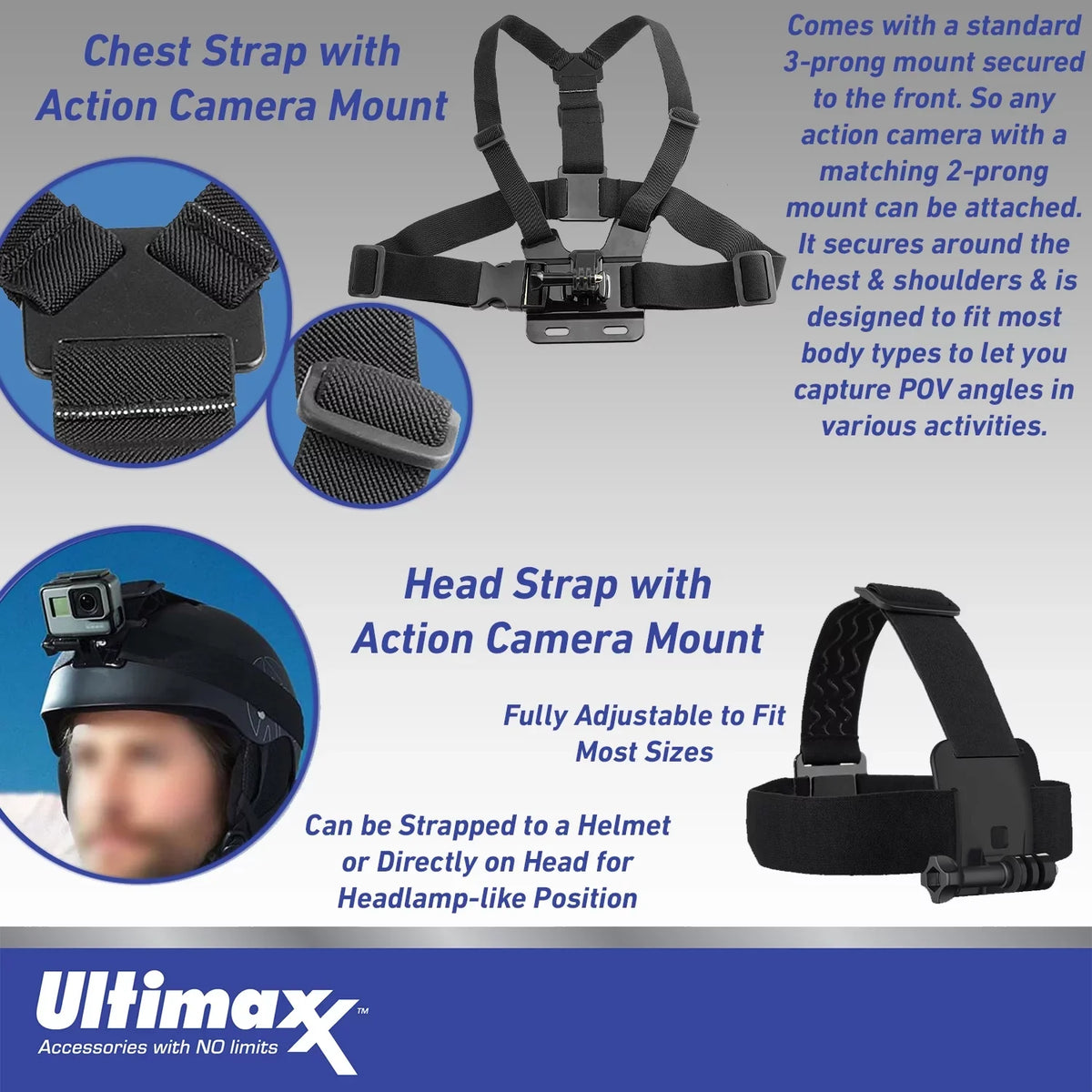 10) Much Charger, Dual (Hero Action Case HERO10 Replacement USB Black Water-Resistant Camera & Bundle Batteries, Essential - 2x Includes: More GoPro Ultimaxx