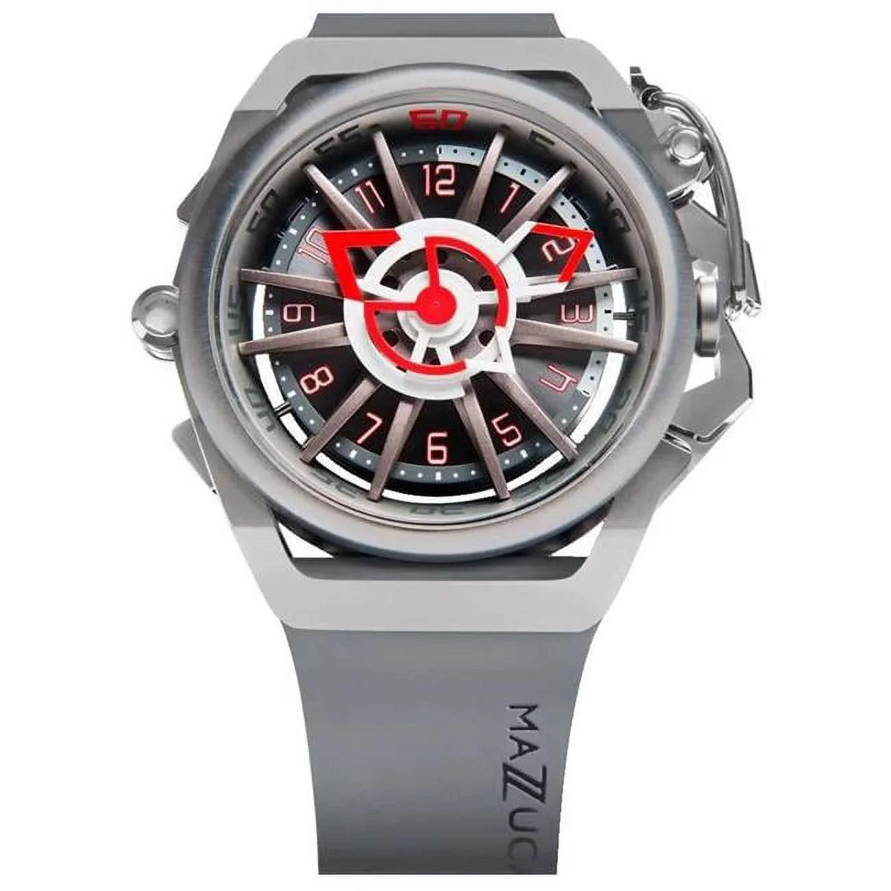 Reversible - Chronograph Sport Mazzucato Watch White Automatic Rim Color Twin for Dial Men Adult Multi