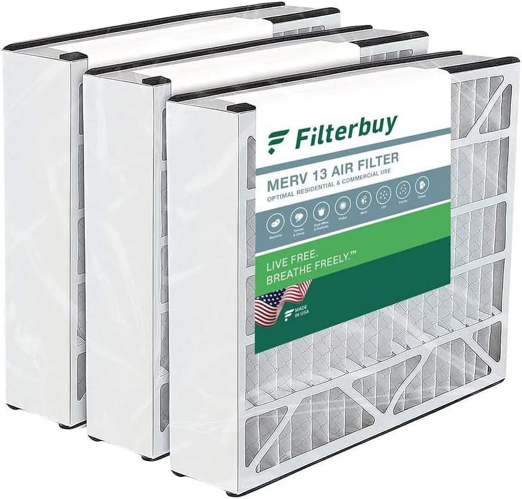 HVAC 255649-101 AC Trion Furnace Pleated MERV (3-Pack) for 16x25x3 Filters Air Bear Filterbuy Air 13