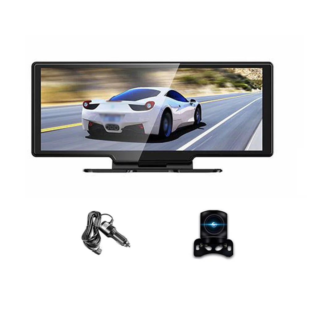 '- Auto Front Inch - Android - - - Rear Calling Supported Monitor Carplay, Dash Built-in Parking G-Sensing, Driving & Loop 4K 10.26 DVR Cam Touchscreen Hands-Free Recorder Recording, WiFi