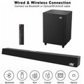 120W System Mount 2.1 Wireless Theater Home Sound SoundBar Bluetooth Wall Control TV 3D Bar Surround SHANNA Speaker Remote
