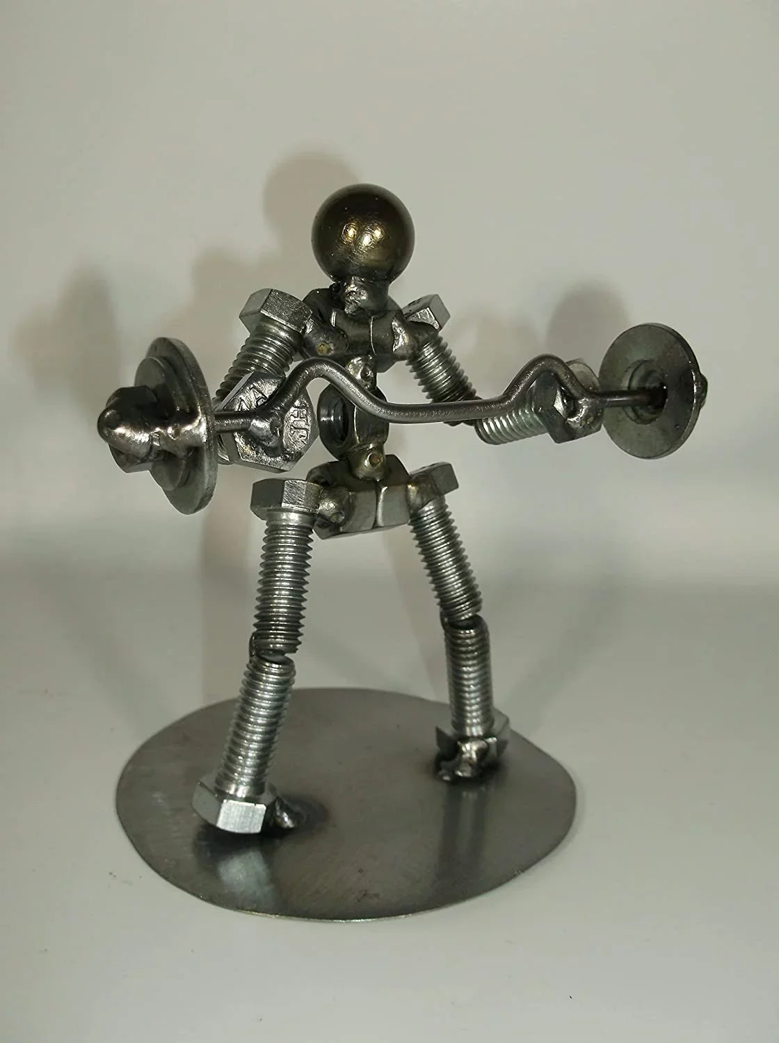Lifter url Preacher Metal Bolt Weight Figurine, C bar curl