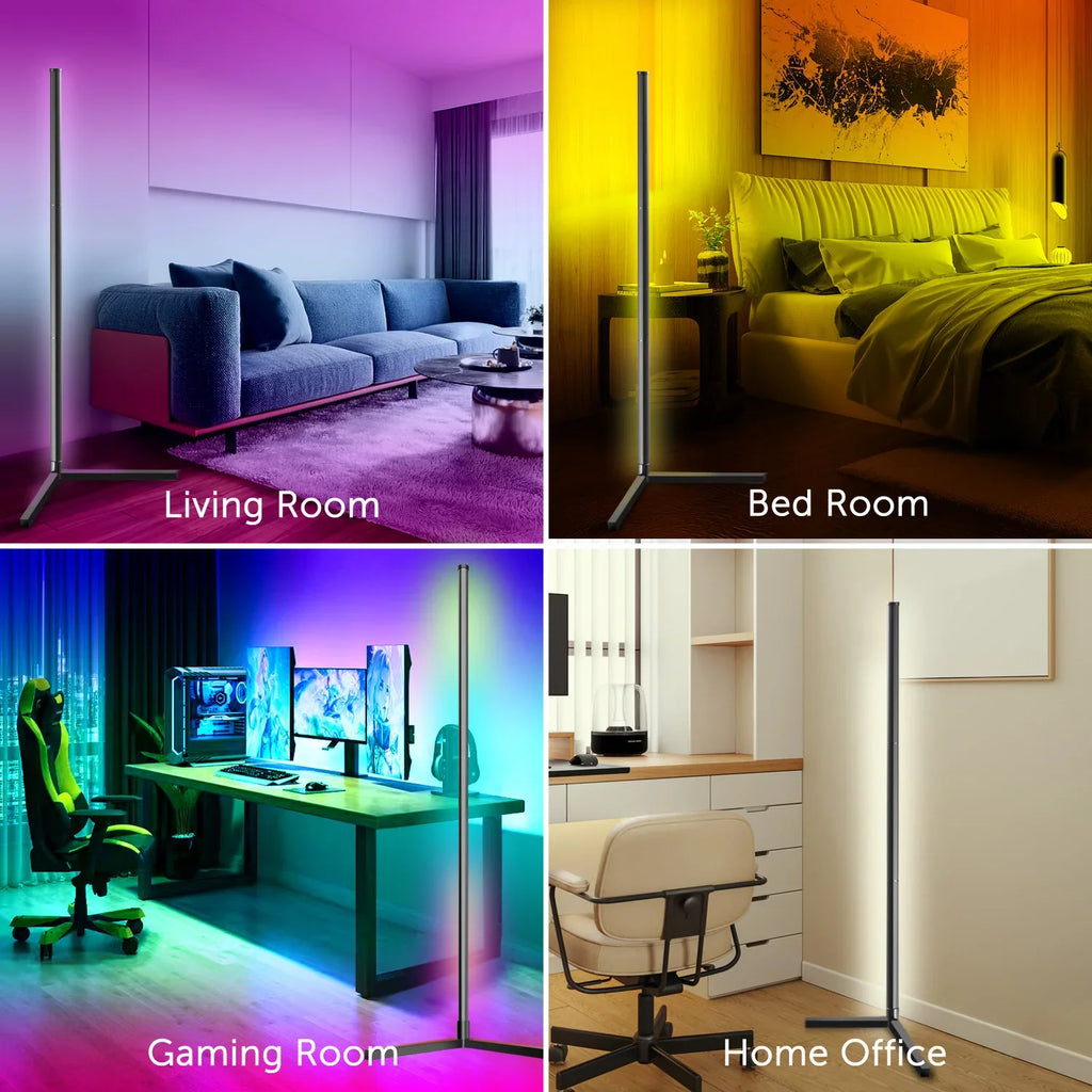 LED Syn Changing, Lamp, Dimmable, Color eco4life Floor Smart Music Standing WiFi
