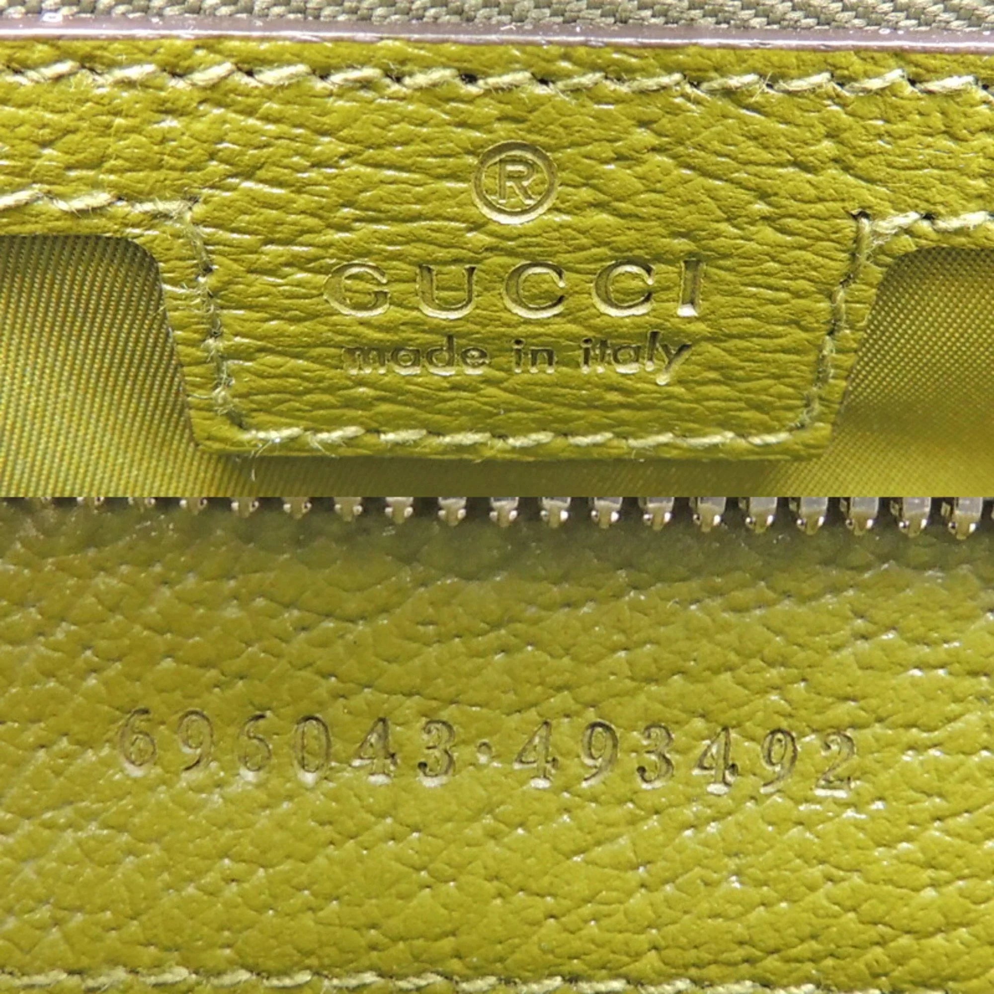 Gucci Off Grid Recycled The Tote Nylon Ladies Only) GG Green Pre-Owned (Day Lining Forest 696043 (Good) Bag Medium